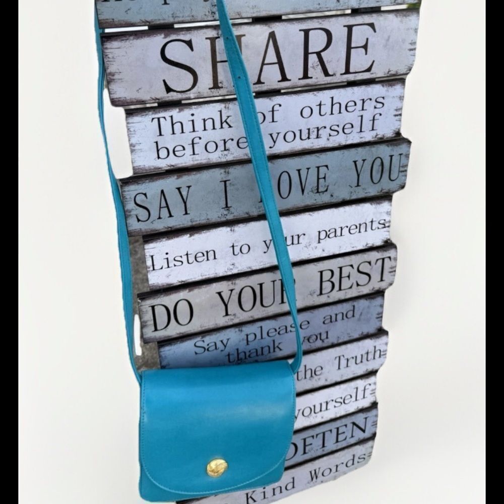 Monet New York London Paris Teal Women’s Crossbody